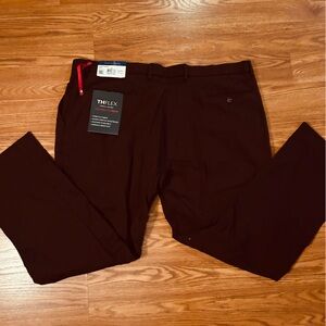 Tommy Hilfiger Men's Burgundy Dress Pants